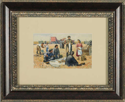 Неизвестный художник.  Уборка урожая